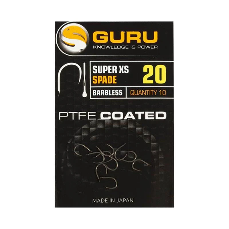 Guru LWGF Feeder Special XS Spade End Barbless Hooks